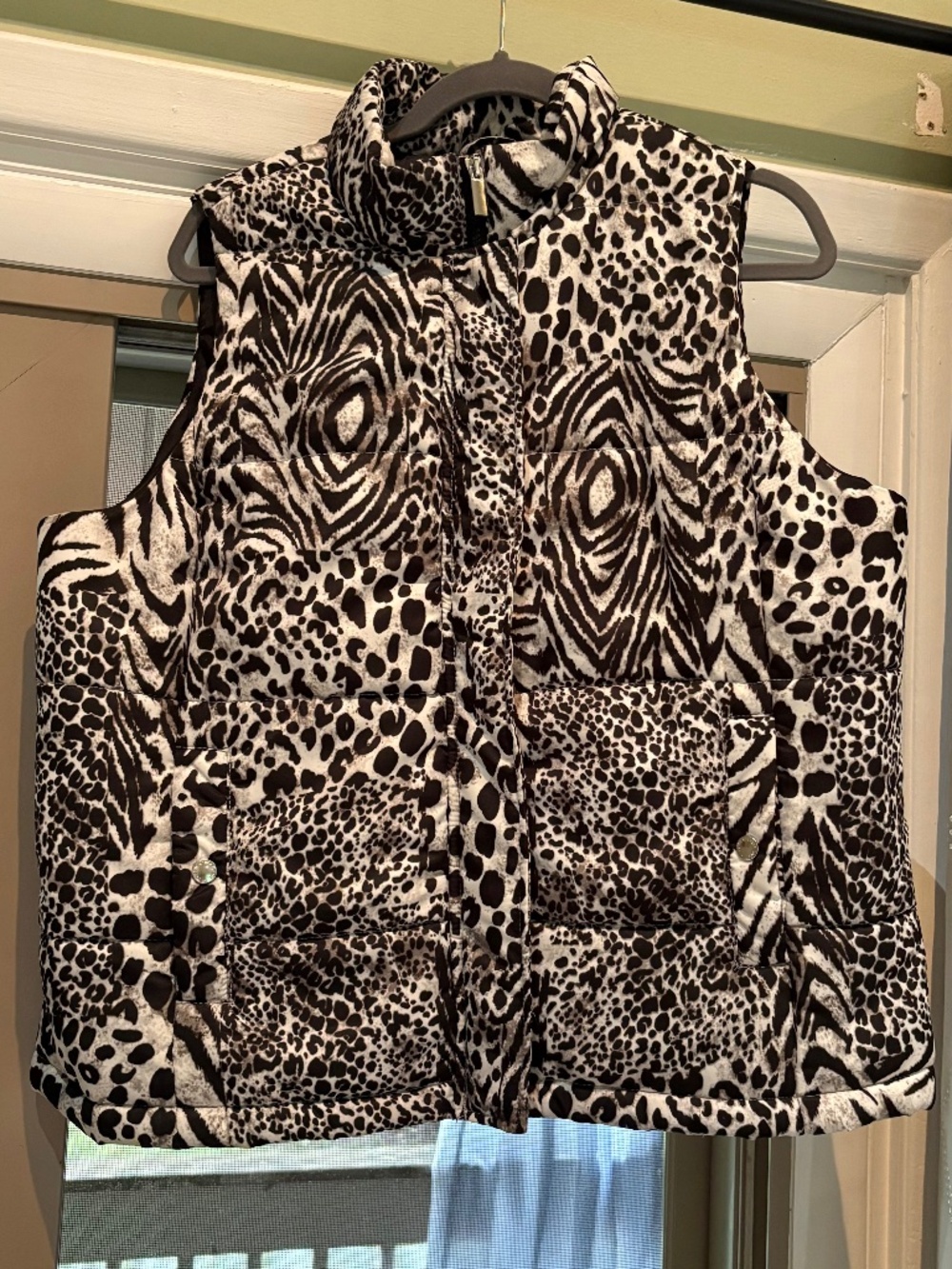 Animal Print Vest